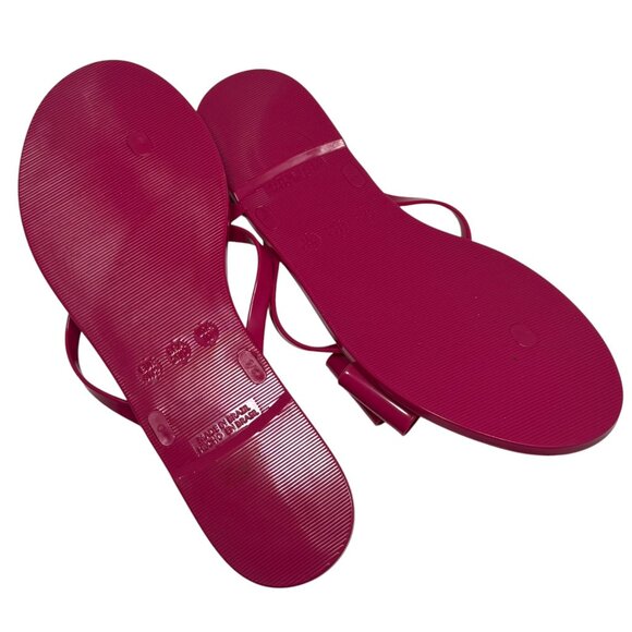 - KATE SPADE WOMEN JAYLA BOW FLIP FLOP SIZE 10 FESTIVE PINK - Picture 5 of 7